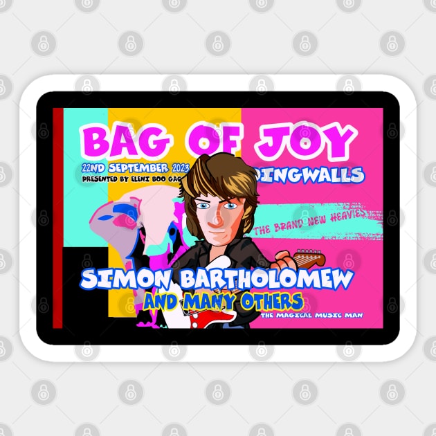 Bag of Joy Simon Bartholomew Sticker by EnceladusWaters